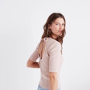 Open back madewell top